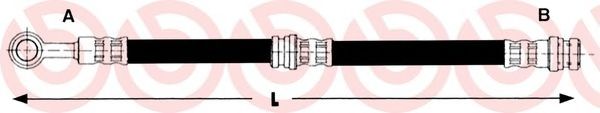 Тормозной шланг BREMBO T 86 002