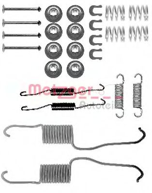 Комплектующие, тормозная колодка METZGER 105-0886