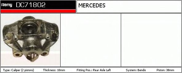 Тормозной суппорт DELCO REMY DC71802