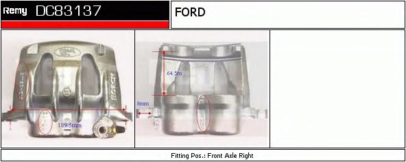 Тормозной суппорт DELCO REMY DC83137