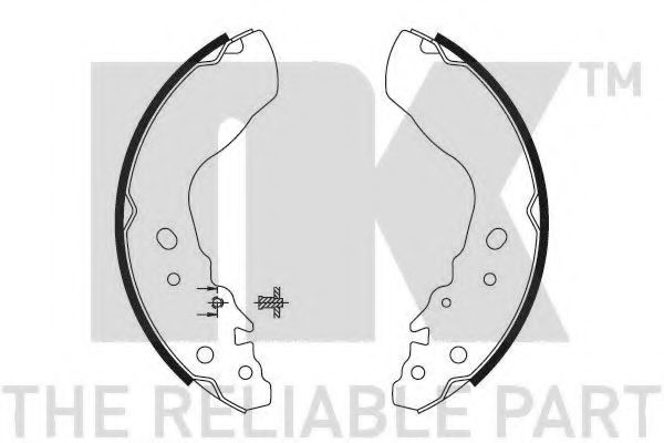 Комплект тормозных колодок NK 2752584