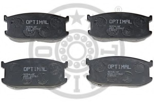 Комплект тормозных колодок, дисковый тормоз OPTIMAL 9254