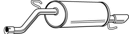 Глушитель выхлопных газов конечный FONOS 23352