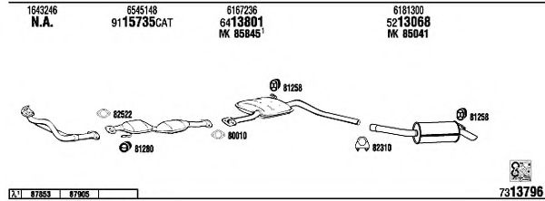 Система выпуска ОГ FONOS FO56036A