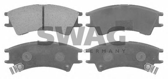 Комплект тормозных колодок, дисковый тормоз SWAG 90 91 6541