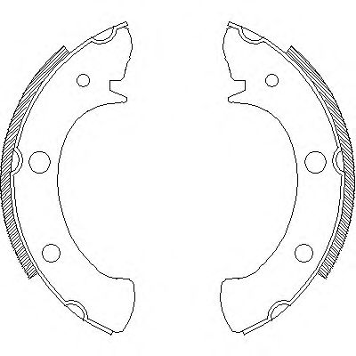 Комплект тормозных колодок ROADHOUSE 4328.00