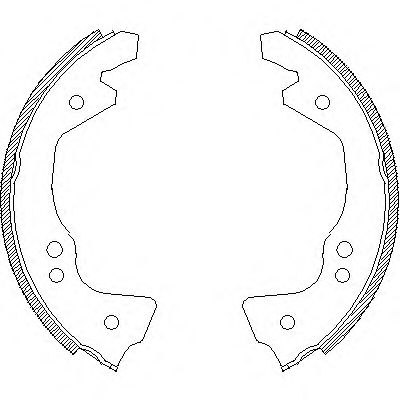 Комплект тормозных колодок ROADHOUSE 461200