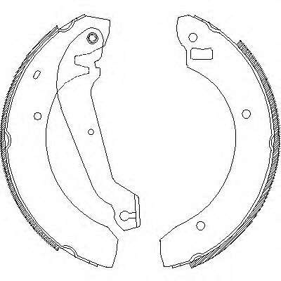 Комплект тормозных колодок REMSA 4063.00