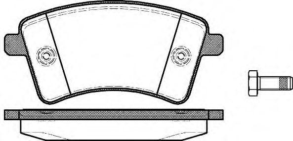 Комплект тормозных колодок, дисковый тормоз REMSA 1351.00