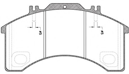 Комплект тормозных колодок, дисковый тормоз REMSA JCA 497.00