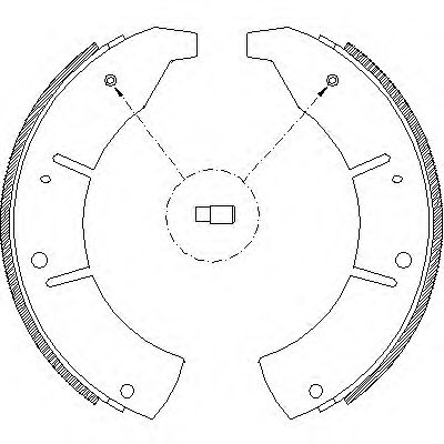 Комплект тормозных колодок REMSA 426000