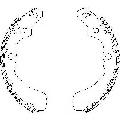 Комплект тормозных колодок REMSA 4381.00