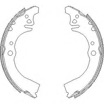 Комплект тормозных колодок REMSA 4389.00