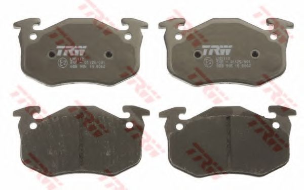 Комплект тормозных колодок, дисковый тормоз TRW 20635