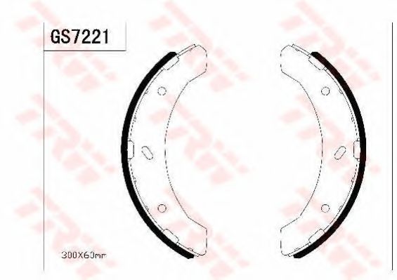Комплект тормозных колодок TRW GS7221