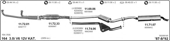 Система выпуска ОГ IMASAF 502000185