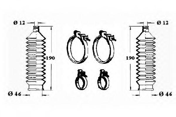 Комплект пылника, рулевое управление OCAP 0902535