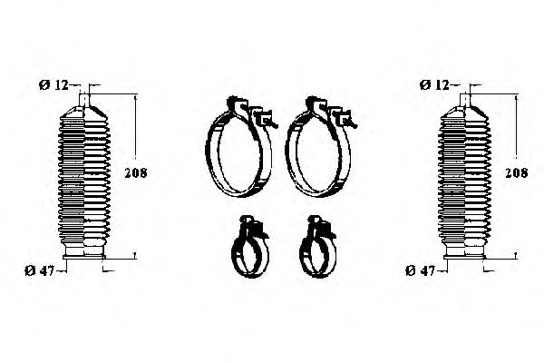 Комплект пылника, рулевое управление OCAP 0902876