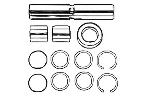 Ремкомплект, шкворень поворотного кулака OCAP 0927436