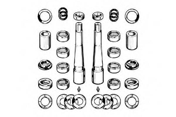 Ремкомплект, шкворень поворотного кулака OCAP 0927402
