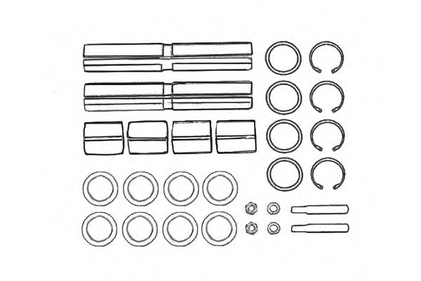 Ремкомплект, шкворень поворотного кулака OCAP 0927418