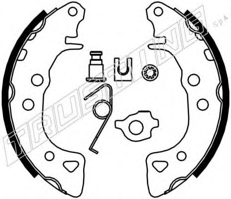 Комплект тормозных колодок TRUSTING 022.030K