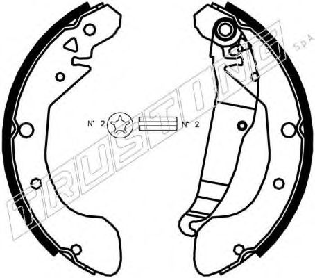 Комплект тормозных колодок TRUSTING 027.004