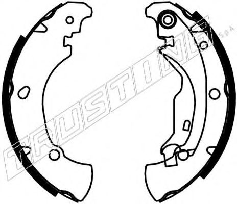 Комплект тормозных колодок TRUSTING 034.100
