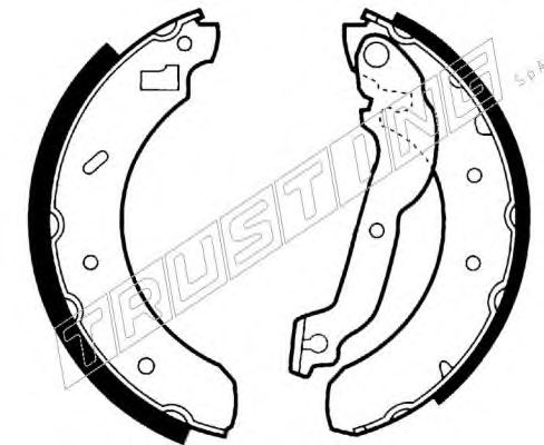 Комплект тормозных колодок TRUSTING 040.134