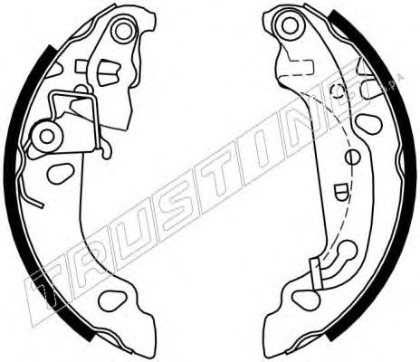 Комплект тормозных колодок TRUSTING 040.150