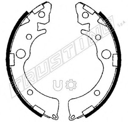 Комплект тормозных колодок TRUSTING 044018