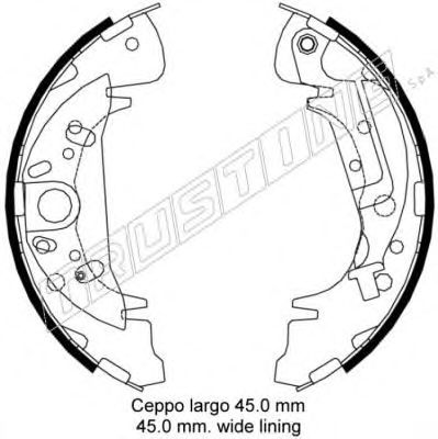 Комплект тормозных колодок TRUSTING 046.207Y