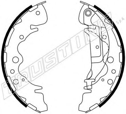Комплект тормозных колодок TRUSTING 049.160