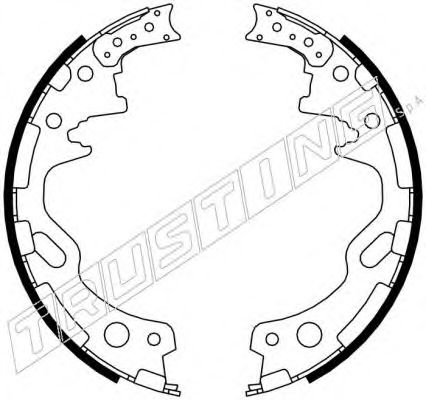 Комплект тормозных колодок TRUSTING 067.194