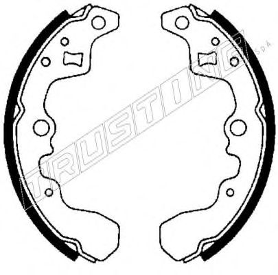 Комплект тормозных колодок TRUSTING 111.226