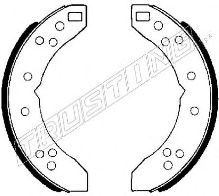 Комплект тормозных колодок TRUSTING 118.233