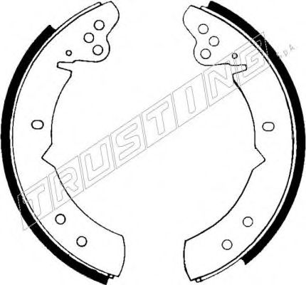 Комплект тормозных колодок TRUSTING 127.262