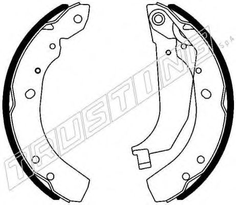 Комплект тормозных колодок TRUSTING 023.009