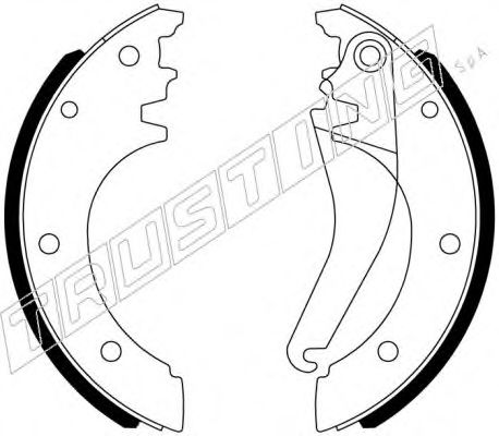 Комплект тормозных колодок TRUSTING 034.123