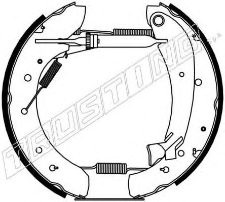 Комплект тормозных колодок TRUSTING 6208