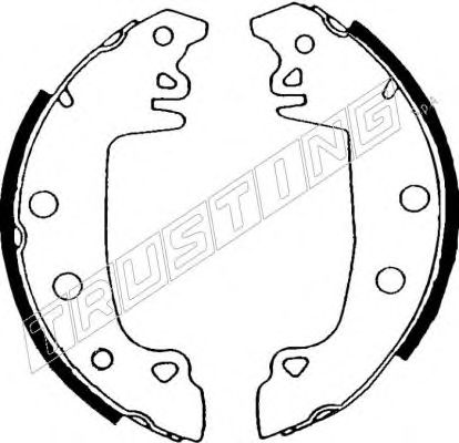 Комплект тормозных колодок TRUSTING 7052
