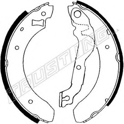 Комплект тормозных колодок TRUSTING 7093