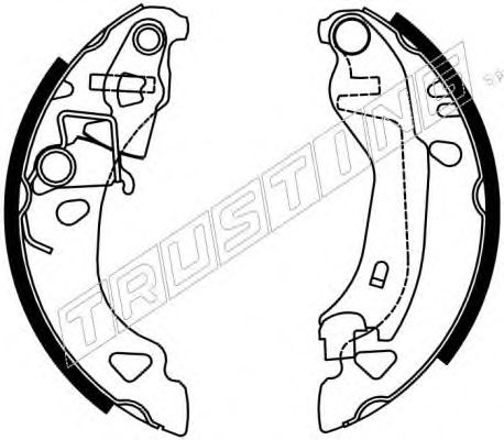 Комплект тормозных колодок TRUSTING 7127