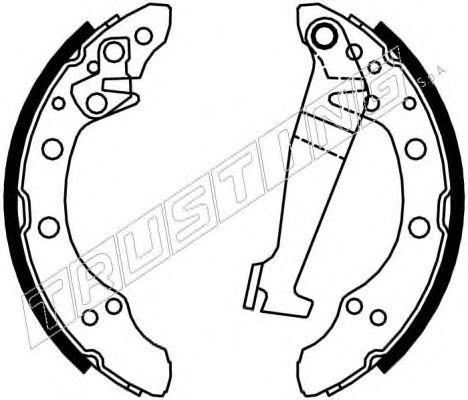 Комплект тормозных колодок TRUSTING 7143