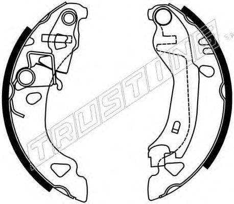 Комплект тормозных колодок TRUSTING 7192