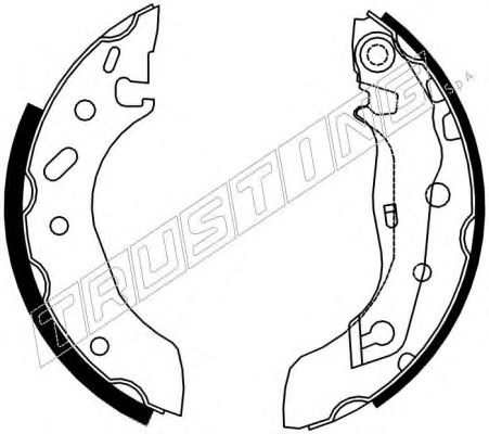 Комплект тормозных колодок TRUSTING 7269