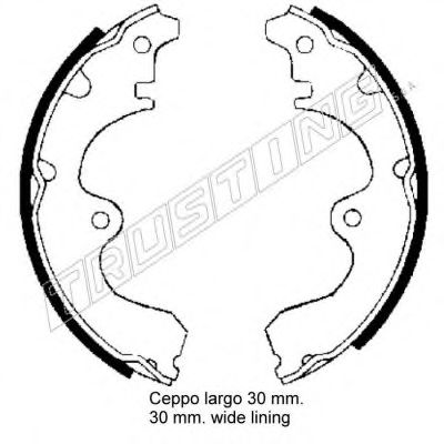 Комплект тормозных колодок TRUSTING 7326