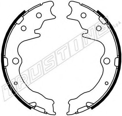 Комплект тормозных колодок, стояночная тормозная система TRUSTING 049.163