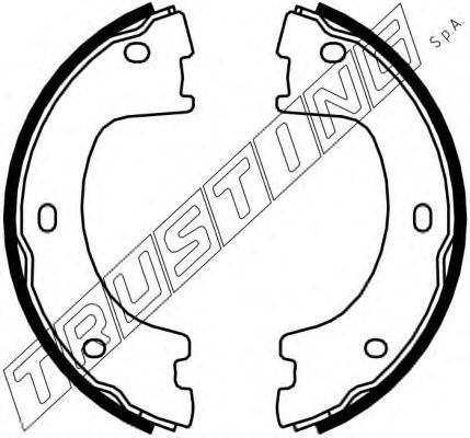 Комплект тормозных колодок, стояночная тормозная система TRUSTING 052.136
