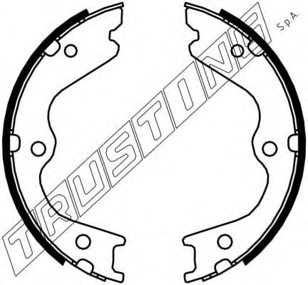 Комплект тормозных колодок, стояночная тормозная система TRUSTING 067.202